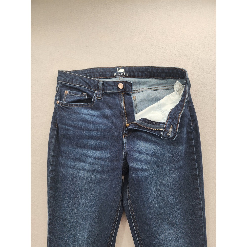 Lee Riders Womens Bootcut Jeans Dark Wash Indigo Stretch Denim Mid Rise Size 10 - Picture 5 of 12